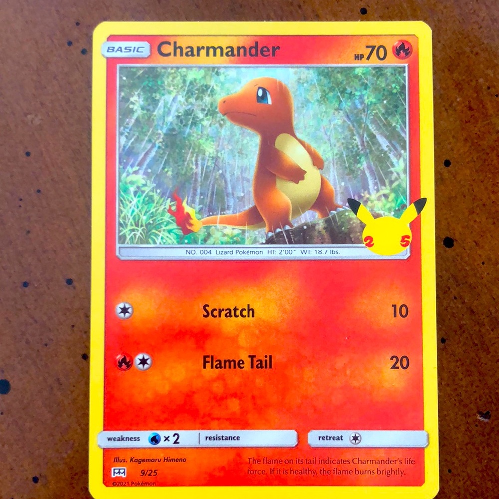 Holographic Charmander McDonald’s 25th Anniversary